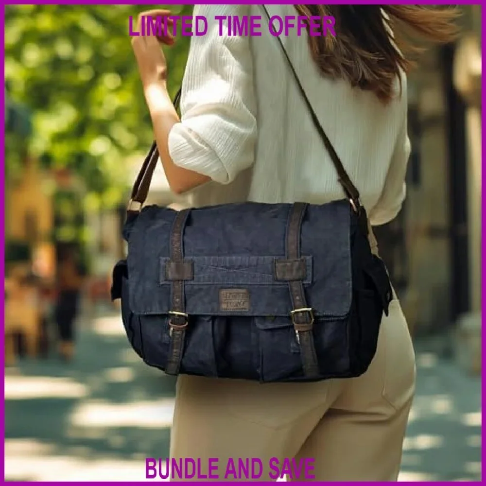 Canvas Messenger Bag 16